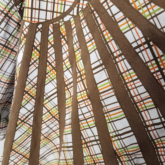 K1X Short Sleeve T-Shirt Brown Green and Orange Design  Size Large - Picture 3 of 6